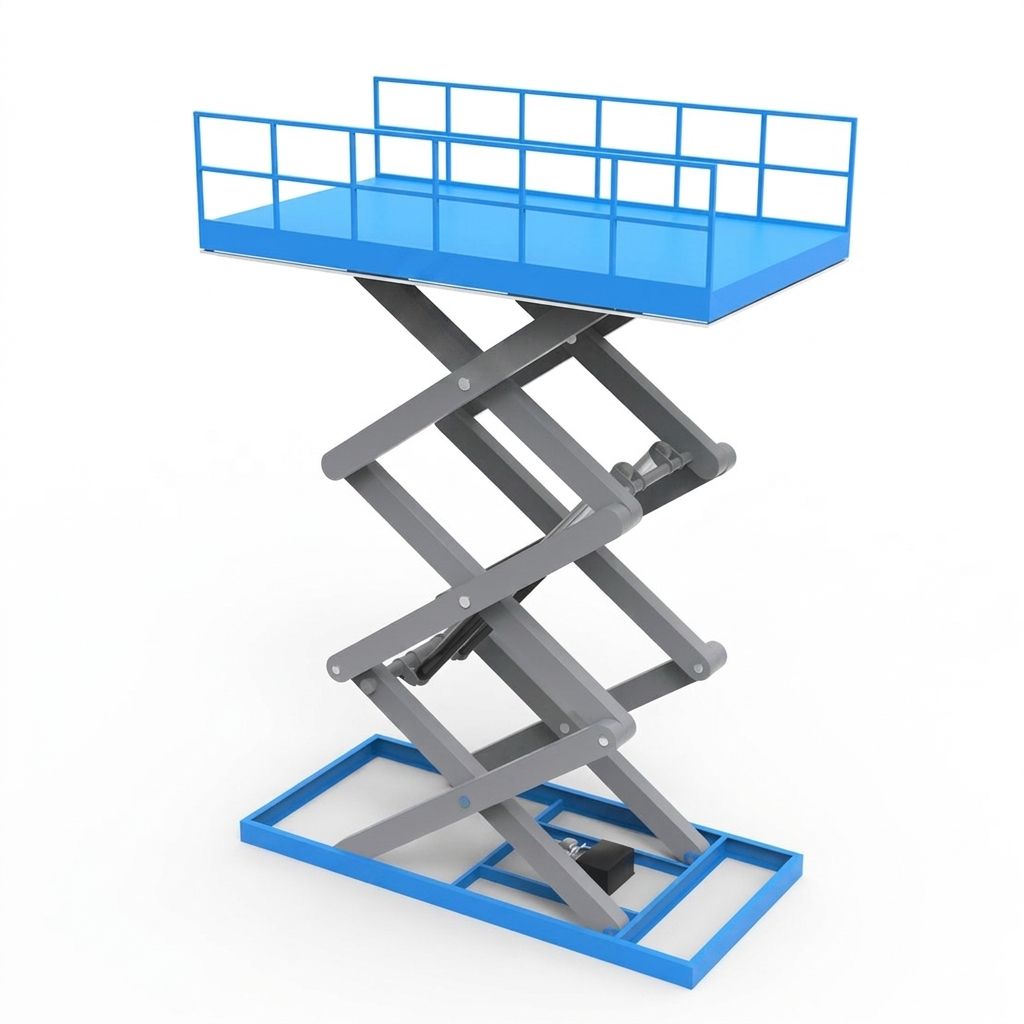 Industrial hydraulic scissor lift platform