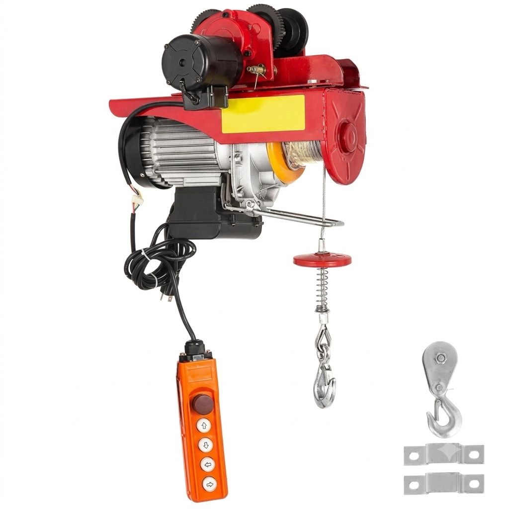 Electric wire-rope hoist arrangement for industrial lifting